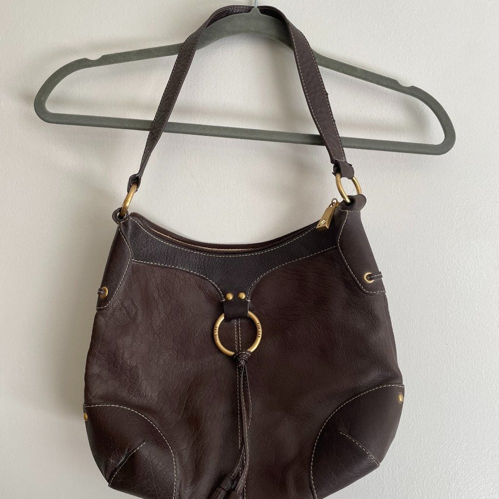 The Sak Brown Leather Shoulder Bag